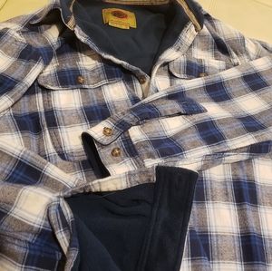 Boston Traders Blu/wht Plaid ButtonUp Jacket L